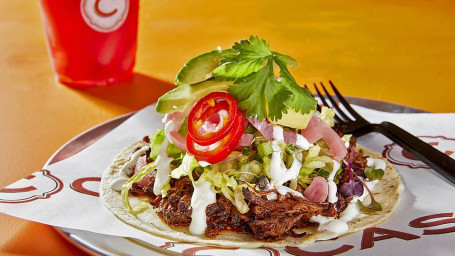 Ancho Chile Shredded Beef Taco