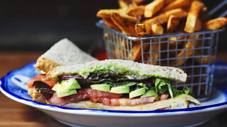 Roasted Vegetable, Avocado Brie Sandwich