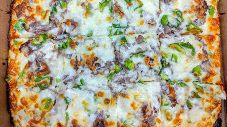 Philly Steak Pizza Round