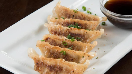 In De Pan Gebakken Varkens Gyoza Dumplings