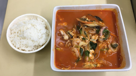 R12. Jjampong With Rice 짬뽕밥