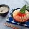 Yī Fan Guī Qīn Gàn Bèi Jǐng Fù Tāng Huò Yǐn Pǐn Speciale Zalm En Ree Donburi Gratis Soep Of Drankje