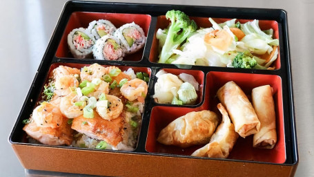 Slamon Shrimp Bento